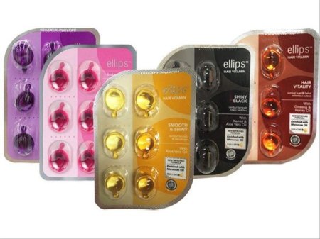 كبسولات فيتامين للشعر من Ellips.