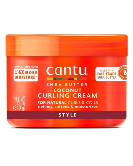 Cantu كريم تحديد تجعيد الشعر بزبدة الشيا وجوز الهند