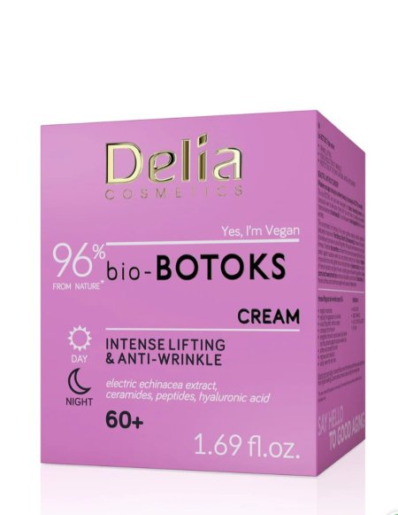 كريم الوجه مضاد للتجاعيد بتاثير الشد القوي 60+ من ديليا حجم 50 مل